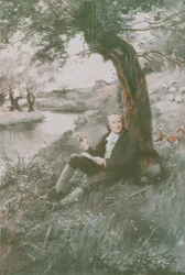 William Blake siedzi w słońcu